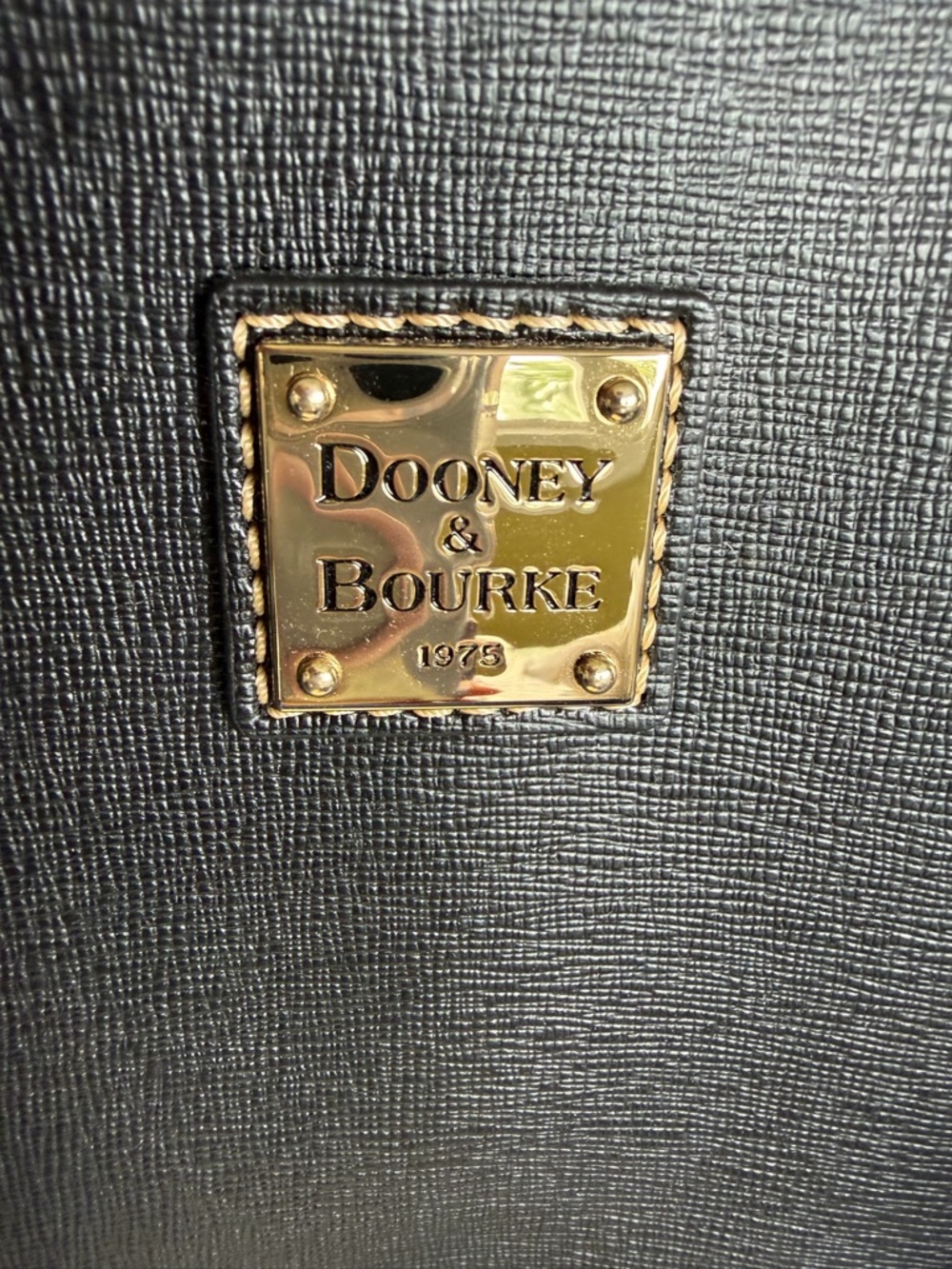 Dooney & Bourke Black Leather “Willa” Zip-Top Satchel - Picture 10 of 11